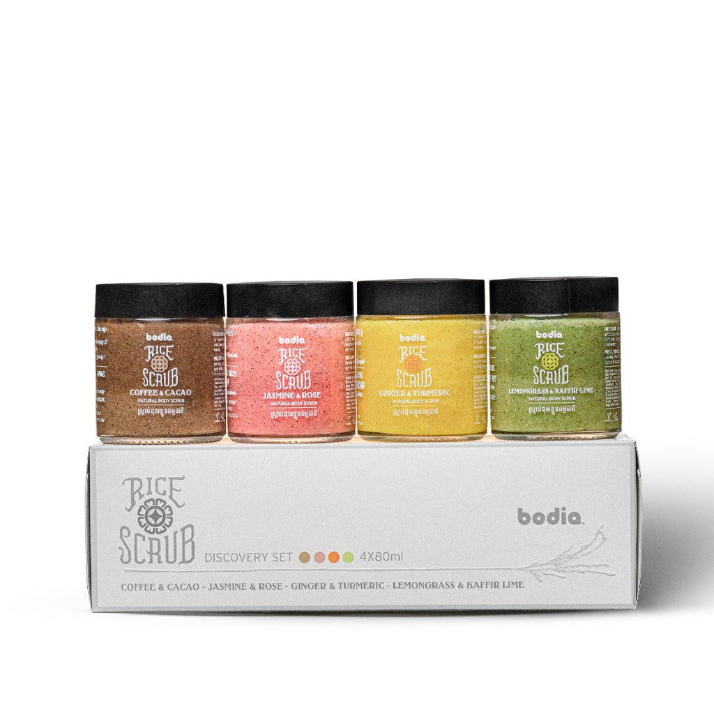 Process Rice Scrub Mini Body Rice Scrub Set – Bodia Apothecary