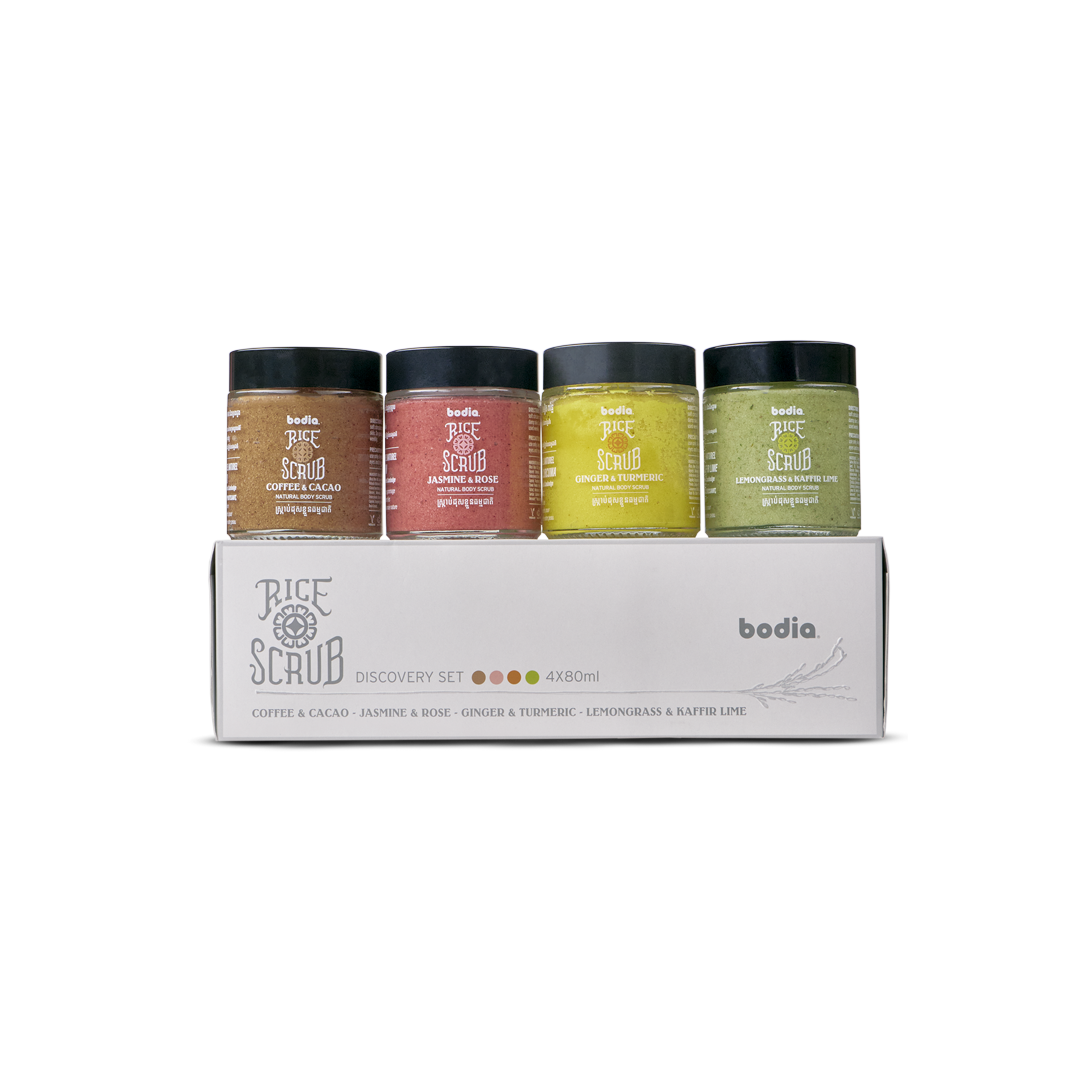 Mini Body Rice Scrub Set