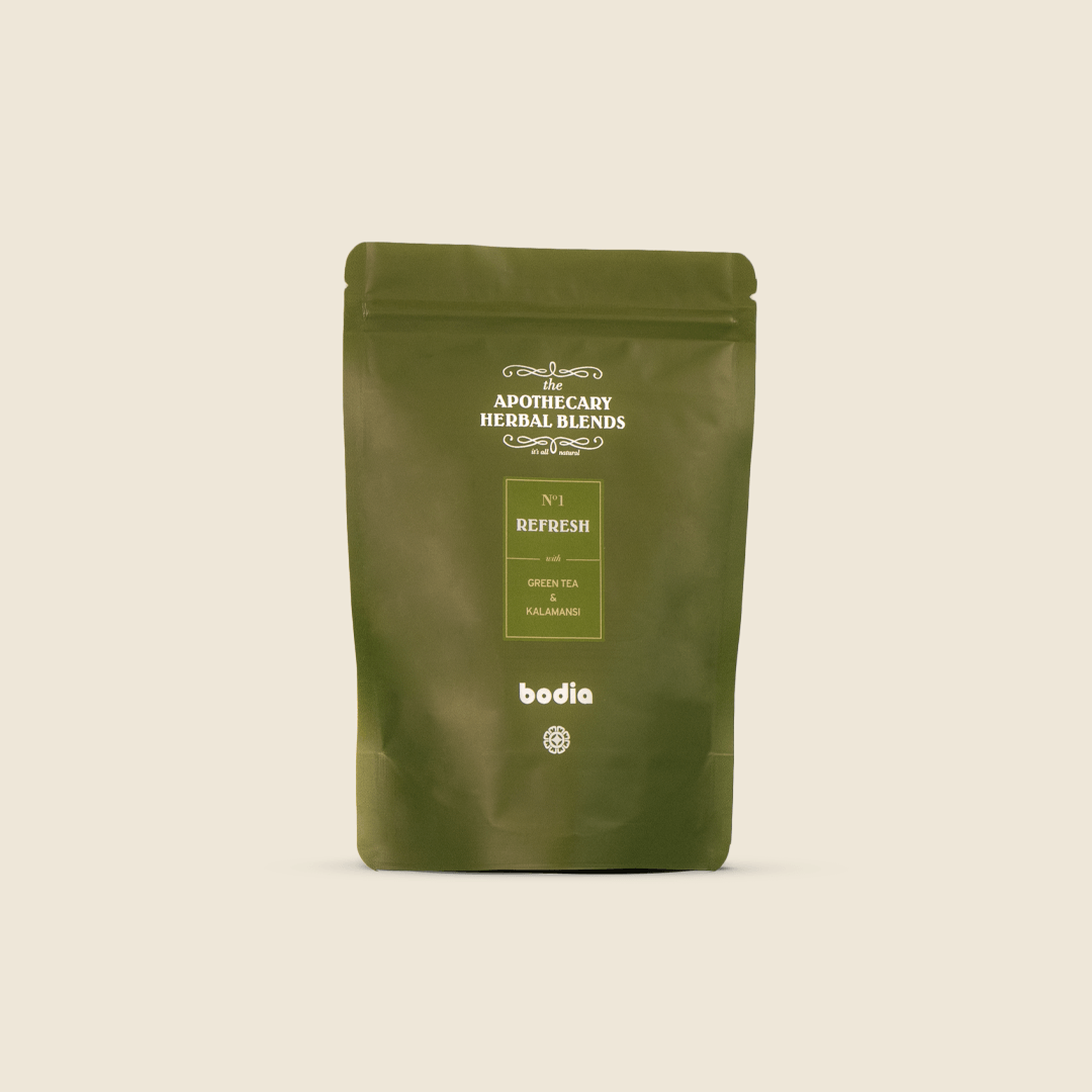 herbals blend tea refresh the body mix of herbs and natural ingredients from cambodia roots and fieds green tea and kalamansi