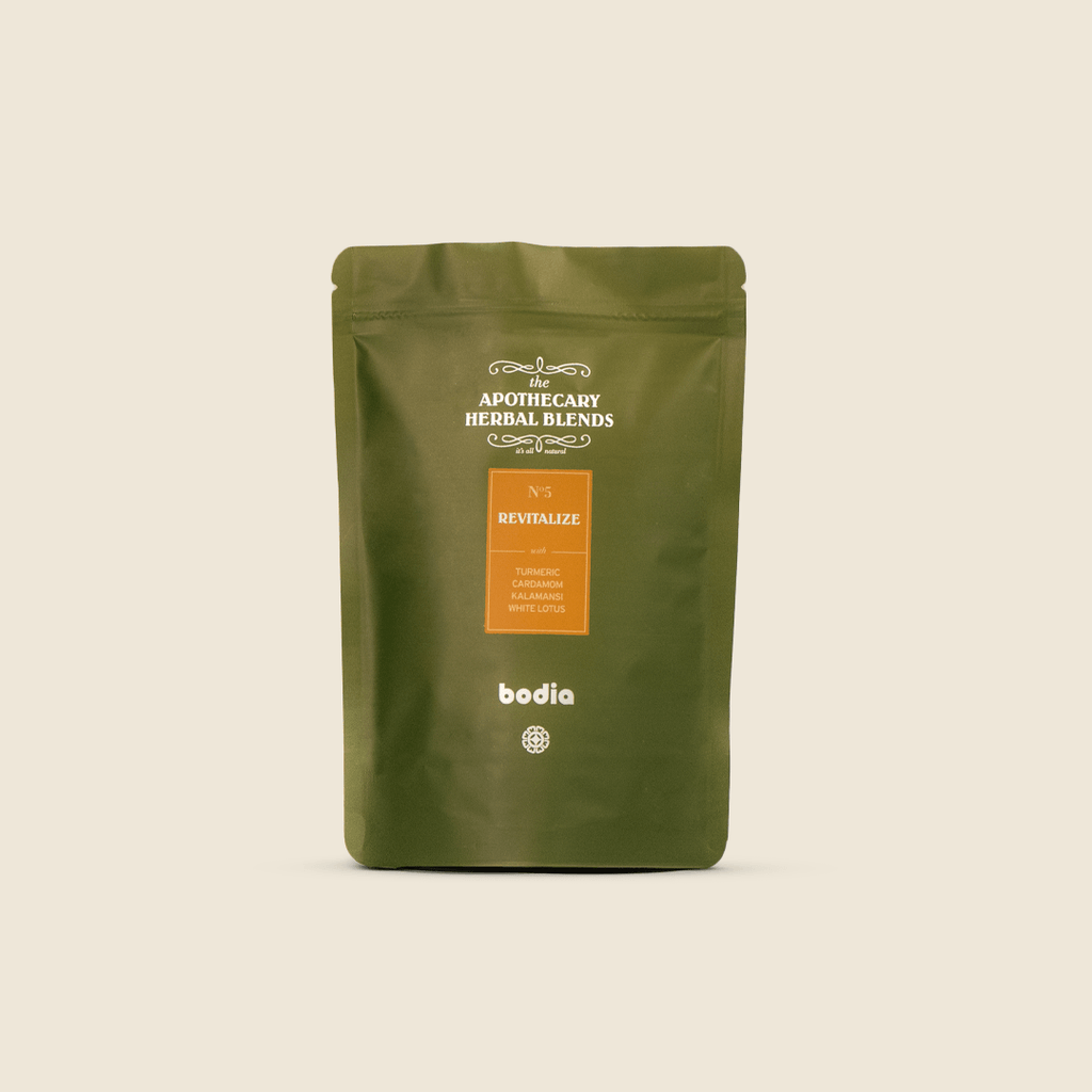 herbals blend tea relivalize the body mix of herbs and natural ingredients from cambodia roots and fieds turmeric, cardamom kalamanshi and white lotus