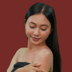 Young Woman happy using Bodia Rice Scrub - Jasmine & Rose