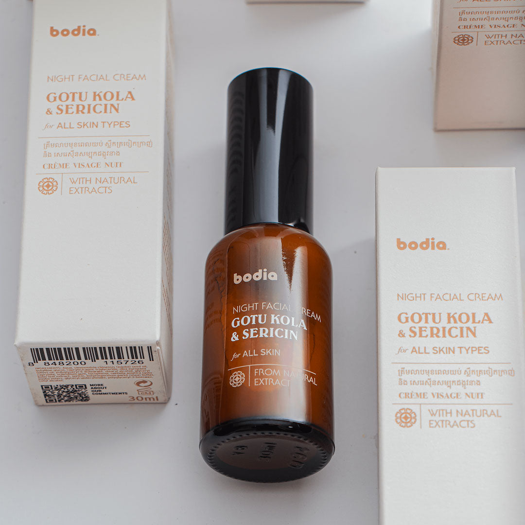 Packshot-front-gotu-kola-Sericin-night-facial-cream-natural-cosmetics  1080 × 1080px